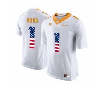 2016 US Flag Fashion 2016 Tennessee Volunteers Jalen Hurd #1 College Football Limited Jersey - White