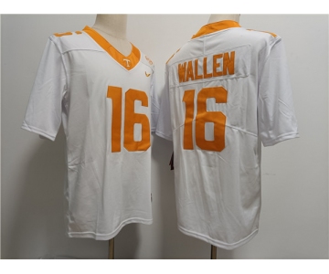 Men's Notre Tennessee Volunteers #16 Morgan Wallen White Stitched Jersey