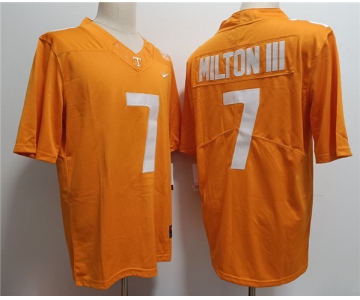 Men's Notre Tennessee Volunteers #7 Joe Milton III Orange Stitched Jersey