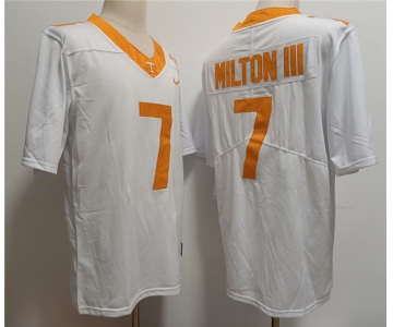 Men's Notre Tennessee Volunteers #7 Joe Milton III White Stitched Jersey