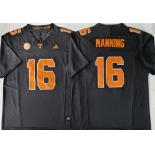 Men's Tennessee Volunteers #16 Peyton Manning Black 2026 F.U.S.E. Stitched Jersey