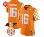 Men's Tennessee Volunteers #16 Peyton Manning Orange F.U.S.E. Stitched Jersey