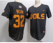 Men's Tennessee Volunteers #32 Drew Beam Black Pullover Cooperstown Stitched Nike Jersey