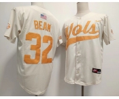 Men's Tennessee Volunteers #32 Drew Beam White Stitched Jersey