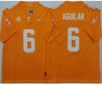Men's Tennessee Volunteers #6 Joey Aguilar Orange 2024 FUSE College Football Jersey