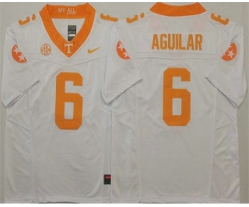 Men's Tennessee Volunteers #6 Joey Aguilar White 2024 FUSE College Football Jersey