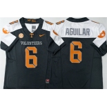 Men's Tennessee Volunteers #6 Joey Aguilar White Black 2025 F.U.S.E. Stitched Jersey