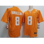 Men's Tennessee Volunteers #8 Nico Iamaleava Orange Stitched Jersey