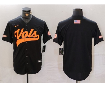 Men's Tennessee Volunteers Black Stitched Jersey
