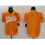 Men's Tennessee Volunteers Orange With Patch Stitched Jersey