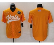 Men's Tennessee Volunteers Orange With Patch Stitched Jersey