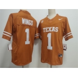 Men's Texas Longhorns #1 Ryan Wingo Orange 2026 F.U.S.E. Stitched Jersey
