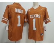Men's Texas Longhorns #1 Ryan Wingo Orange 2026 F.U.S.E. Stitched Jersey Men's Texas Longhorns #1 Ryan Wingo Orange 2026 F.U.S.E. Stitched Jersey