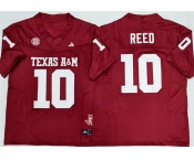 Men's Texas A&M Aggies Lions #10 Marcel Reed Red 2025 F.U.S.E. Stitched Jersey