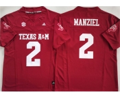 Men's Texas A&M Aggies Lions #2 Johnny Manziel Red 2025 F.U.S.E. Stitched Jersey Men's Texas A&M Aggies Lions #2 Johnny Manziel Red 2025 F.U.S.E. Stitched Jersey