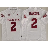 Men's Texas A&M Aggies Lions #2 Johnny Manziel White 2025 F.U.S.E. Stitched Jersey Men's Texas A&M Aggies Lions #2 Johnny Manziel White 2025 F.U.S.E. Stitched Jersey