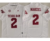 Men's Texas A&M Aggies Lions #2 Johnny Manziel White 2025 F.U.S.E. Stitched Jersey Men's Texas A&M Aggies Lions #2 Johnny Manziel White 2025 F.U.S.E. Stitched Jersey