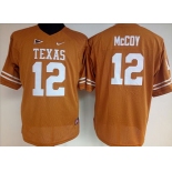 Men's Texas Longhorns 12 Colt McCoy Orange Nike College Jersey