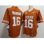 Men's Texas Longhorns #16 Arch Manning Orange F.U.S.E Stitched Jersey