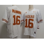 Men's Texas Longhorns #16 Peyton Manning White F.U.S.E Stitched Jersey