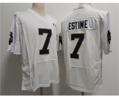 Men's USC Trojans #7 Audric Estime White With Name Stitched Jersey