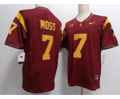 Men's USC Trojans #7 Miller Moss 2023 F.U.S.E. Red Stitched Jersey