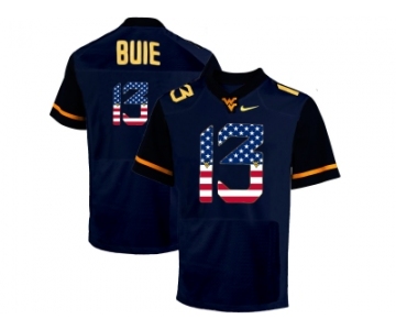 2016 US Flag Fashion West Virginia Mountaineers Andrew Buie #13 College Football Elited Jersey - Blue