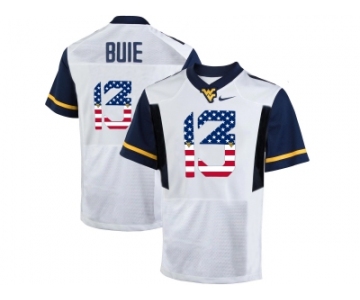 2016 US Flag Fashion West Virginia Mountaineers Andrew Buie #13 College Football Limited Jersey - White