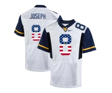 2016 US Flag Fashion West Virginia Mountaineers Karl Joseph #8 College Football Elite Jerseys - White