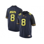 West Virginia Mountaineers Karl Joseph #8 College Football Limited Jerseys - Blue