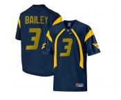 West Virginia Mountaineers Stedman Bailey #3 College Football Mesh Jersey - Navy Blue