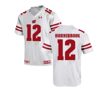 2016 Men's UA Wisconsin Badgers Alex Hornibrook #12 College Football Jersey - White
