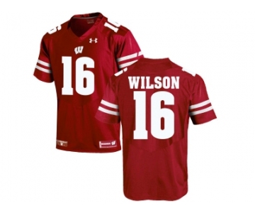 2016 Men's UA Wisconsin Badgers Russell Wilson #16 College Football Jersey - Red