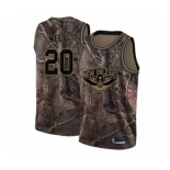 Youth New Orleans Pelicans #20 Nicolo Melli Swingman Camo Realtree Collection Basketball Jersey