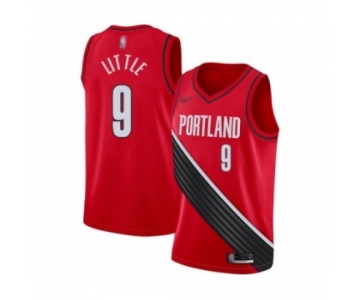 Youth Portland Trail Blazers #9 Nassir Little Swingman Red Finished Basketball Jersey - Statement Edition