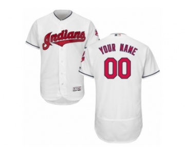 Men's Majestic Cleveland Indians Customized White Flexbase Authentic Collection MLB Jersey