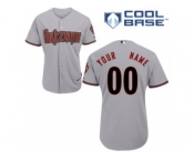 Coustom Arizona Diamondbacks Jersey Grey Road Cool Base Man Baseball