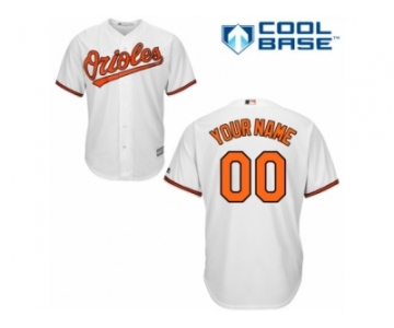 Youth Majestic Baltimore Orioles Customized Replica White Home Cool Base MLB Jersey