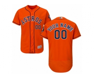 Men's Majestic Houston Astros Customized Orange Flexbase Authentic Collection MLB Jersey