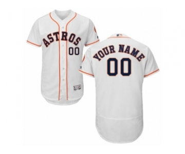Men's Majestic Houston Astros Customized White Flexbase Authentic Collection MLB Jersey