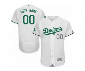 Men's Majestic Los Angeles Dodgers Customized White Celtic Flexbase Authentic Collection MLB Jersey