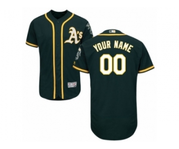 Men's Majestic Oakland Athletics Customized Green Flexbase Authentic Collection MLB Jersey