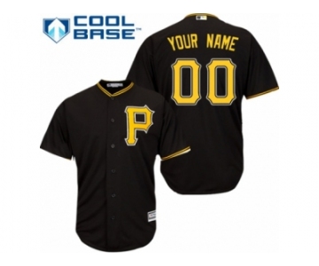 Youth Majestic Pittsburgh Pirates Customized Authentic Black Alternate Cool Base MLB Jersey