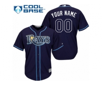 Women's Majestic Tampa Bay Rays Customized Authentic Navy Blue Alternate Cool Base MLB Jersey