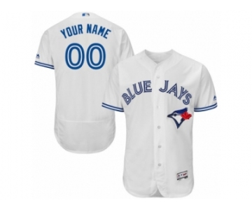 Men's Majestic Toronto Blue Jays Customized White Flexbase Authentic Collection MLB Jersey