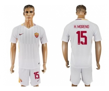 Roma #15 H.Moreno Away Soccer Club Jersey