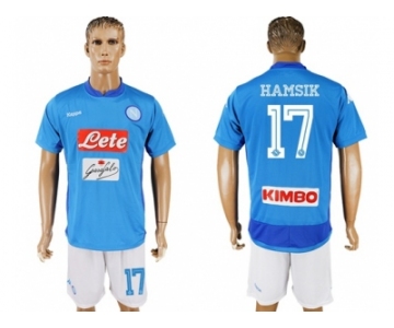 Naples #17 Hamsik Blue Home Soccer Club Jersey