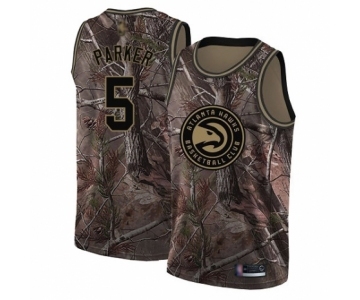 Youth Atlanta Hawks #5 Jabari Parker Swingman Camo Realtree Collection Basketball Jersey
