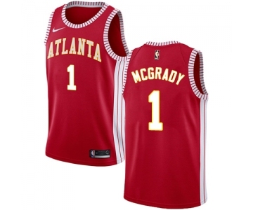 Youth Nike Atlanta Hawks #1 Tracy Mcgrady Swingman Red NBA Jersey Statement Edition