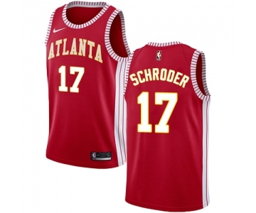 Youth Nike Atlanta Hawks #17 Dennis Schroder Authentic Red NBA Jersey Statement Edition